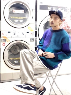 「Dry Bones（ドライボーンズ）のアイテム（パンツ）」を使った、さん（メンズ・177cm）の秋コーディネート