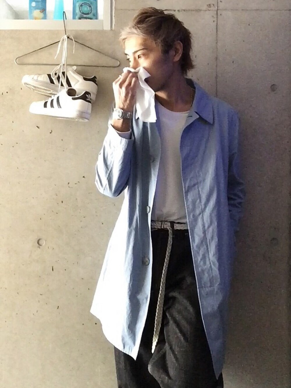 「adidas、spring、Spring Coordinate、SpringCourt、2016SS、tuck in、denim、simple、used mix、VINTAGE」｜「⚽️😎♪のアイテム（その他、その他）」を使った、さん（メンズ・177cm）の冬コーディネートの1枚目の写真