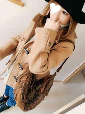 「Another Edition（アナザーエディション）のアイテム（ダッフルコート）」を使った、yuyuyuさん（レディース・147cm）の冬コーディネート