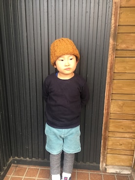 「URBAN RESEARCH（アーバンリサーチ）のアイテム（パンツ）」を使った、ichiさん（キッズ・100cm）の秋コーディネート