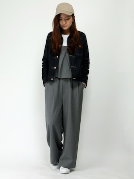 「LBC（エルビーシー）のアイテム（サロペット/オーバーオール）」を使った、mayuさん（レディース・165cm）の春コーディネート
