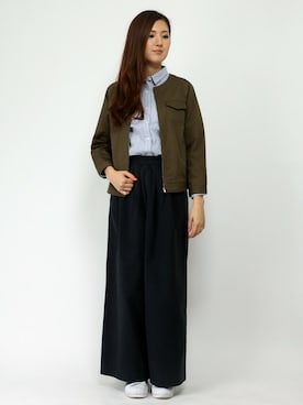 「LBC（エルビーシー）のアイテム（ブルゾン）」を使った、mayuさん（レディース・165cm）の春コーディネート