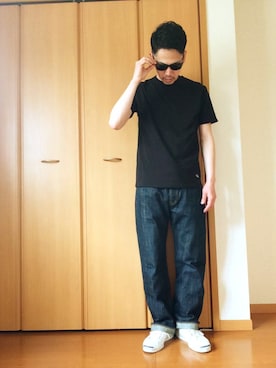 「デニムファン感謝祭（告知）」｜ガッツ‘石ころ’松さん（メンズ・170cm）の春コーディネート