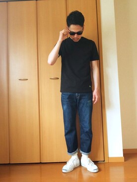 「デニムファン感謝祭（告知）」｜ガッツ‘石ころ’松さん（メンズ・170cm）の春コーディネート