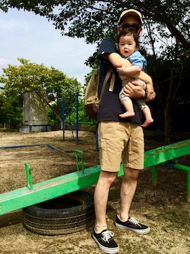 「COMPLETE FINESSE（コンプリートフィネス）のアイテム」を使った、ガッツ‘石ころ’松さん（メンズ・170cm）の夏コーディネート