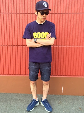 「昭和52・53年会」｜ガッツ‘石ころ’松さん（メンズ・170cm）の夏コーディネート