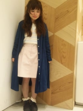 「アイテム（ワンピース/ドレス）」を使った、ochibiさん（レディース・141cm）の春コーディネート