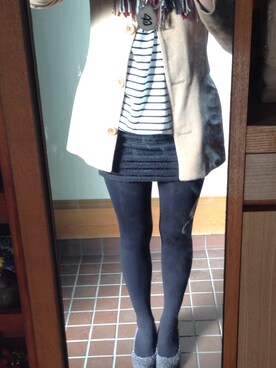 「アイテム（つなぎ/オールインワン、ベージュ系）」を使った、kayさん（レディース・156cm）の春コーディネート