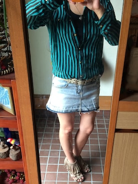 「Dosch（ドスチ）のアイテム（スカート）」を使った、kayさん（レディース・156cm）の夏コーディネート