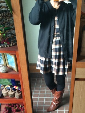 「タータンチェック」｜kayさん（レディース・156cm）の春コーディネート