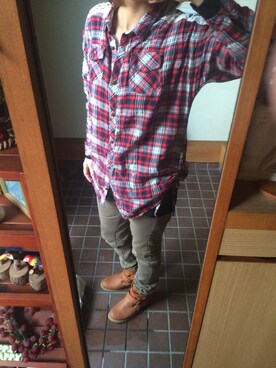 「タータンチェック」｜kayさん（レディース・156cm）の春コーディネート