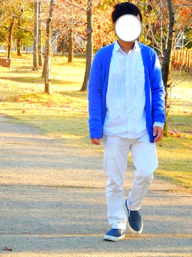 「Right-on（ライトオン）のアイテム（モカシン/デッキシューズ）」を使った、たっしーさん（メンズ・157cm）の冬コーディネート