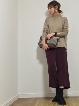 「アイテム（ブーティ）」を使った、❁ a i  ❁さん（レディース・158cm・30代）の秋コーディネート