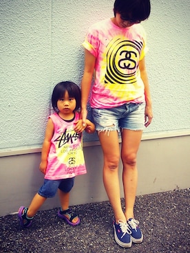 すぅくぅさん(キッズ・100cm)の夏コーディネート