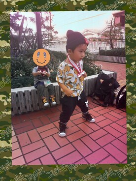 すぅくぅさん（キッズ・100cm）の秋コーディネート