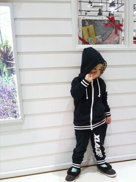 すぅくぅさん（キッズ・100cm）の冬コーディネート