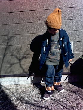 すぅくぅさん（キッズ・100cm）の冬コーディネート