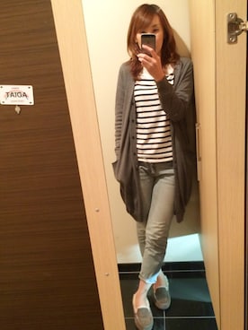 「KNOTT（ノット）のアイテム（トップス）」を使った、みーじんさん（レディース・168cm）の秋コーディネート