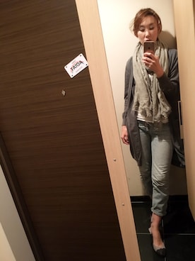 「KNOTT（ノット）のアイテム（トップス）」を使った、みーじんさん（レディース・168cm）の春コーディネート