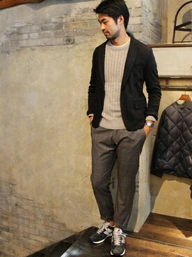 LASKA officialさん（メンズ・183cm）の秋コーディネート