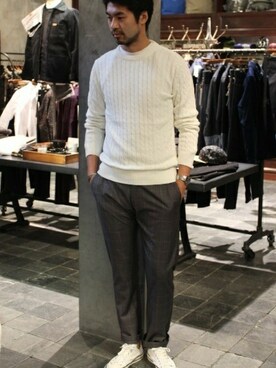 LASKA officialさん（メンズ・183cm）の秋コーディネート