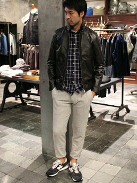 「JOURNAL STANDARD（ジャーナルスタンダード）のオックスフォードウィンドペンL/Sシャツ #●（シャツ/ブラウス）」を使った、LASKA officialさん（メンズ・183cm）の秋コーディネート