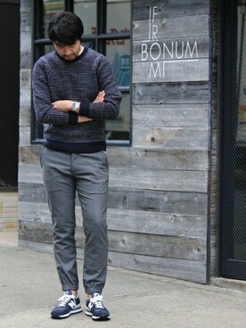 LASKA officialさん（メンズ・183cm）の秋コーディネート