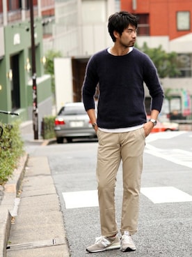 LASKA officialさん（メンズ・183cm）の秋コーディネート