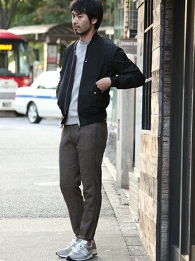 LASKA officialさん（メンズ・183cm）の秋コーディネート