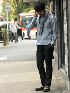 LASKA officialさん（メンズ・183cm）の秋コーディネート