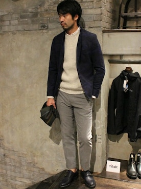 LASKA officialさん（メンズ・183cm）の冬コーディネート