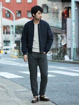 LASKA officialさん（メンズ・183cm）の冬コーディネート