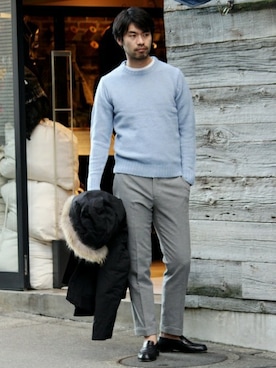 LASKA officialさん（メンズ・183cm）の冬コーディネート