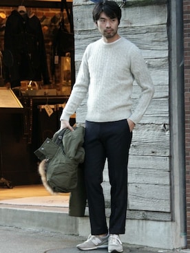 LASKA officialさん（メンズ・183cm）の冬コーディネート