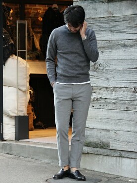 LASKA officialさん（メンズ・183cm）の冬コーディネート