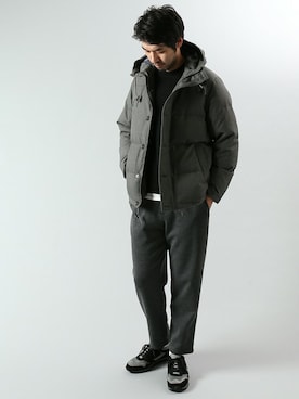 「JOURNAL STANDARD（ジャーナルスタンダード）のアイテム（ダウンジャケット/コート）」を使った、LASKA officialさん（メンズ・183cm）の冬コーディネート