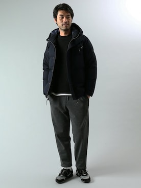 「JOURNAL STANDARD（ジャーナルスタンダード）のアイテム（ダウンジャケット/コート）」を使った、LASKA officialさん（メンズ・183cm）の冬コーディネート