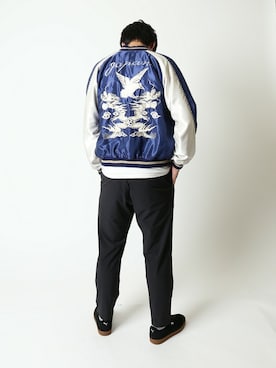 「TAILOR TOYO（テーラートウヨウ）のアイテム」を使った、LASKA officialさん（メンズ・183cm）の冬コーディネート