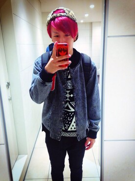 「TOPMAN（トップマン）のアイテム（ニット/セーター）」を使った、輸血さん（メンズ・171cm）の夏コーディネート