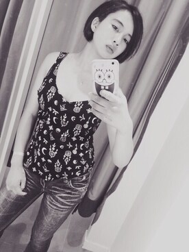 「MONKI」｜Miyuki R.sugiuraさん（レディース・159cm）の夏コーディネート