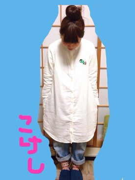 「aiko」｜「アイテム（シャツワンピース）」を使った、なみさん（レディース・150cm）の冬コーディネート