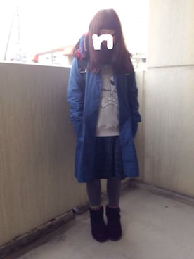 「aiko」｜「アイテム（シャツワンピース）」を使った、なみさん（レディース・150cm）の冬コーディネート