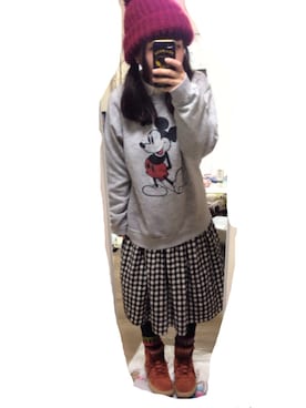 「aiko」｜「アイテム（ニットキャップ/ビーニー）」を使った、なみさん（レディース・150cm）の冬コーディネート
