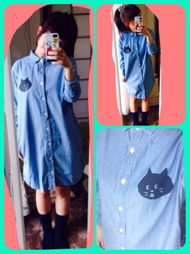 「aiko」｜「アイテム（シャツワンピース）」を使った、なみさん（レディース・150cm）の春コーディネート