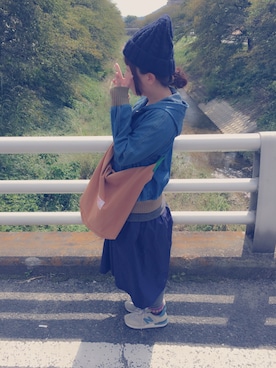 「aiko」｜「アイテム（ニットキャップ/ビーニー）」を使った、なみさん（レディース・150cm）の秋コーディネート