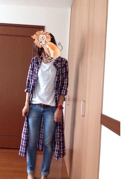 「アイテム（シャツワンピース）」を使った、nahoさん（レディース・166cm・20代）の夏コーディネート