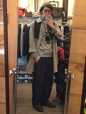 「NOT FOUND（ノットファウンド）のアイテム」を使った、kenji sakaiさん（メンズ・175cm）の秋コーディネート