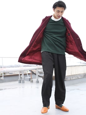 「DIEPPA RESTREPO（ディエッパ レストレポ）のアイテム（シューズ）」を使った、コウダ タクヤさん（メンズ・180cm）の冬コーディネート