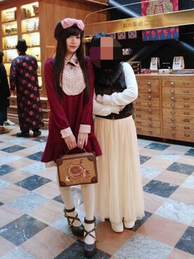「axes femme POETIQUE（アクシーズファムポエティック）のアイテム（ワンピース）」を使った、柚子さん（レディース・152cm）の春コーディネート