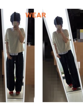 「アイテム（キャスケット）」を使った、yukari-nさん（レディース・161cm・20代）の夏コーディネート